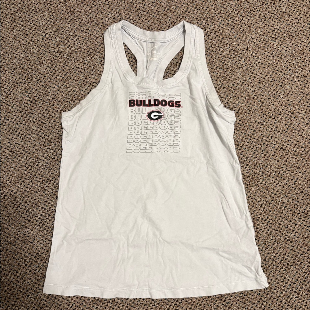 Nike UGA Bulldogs Women’s White Tank Top